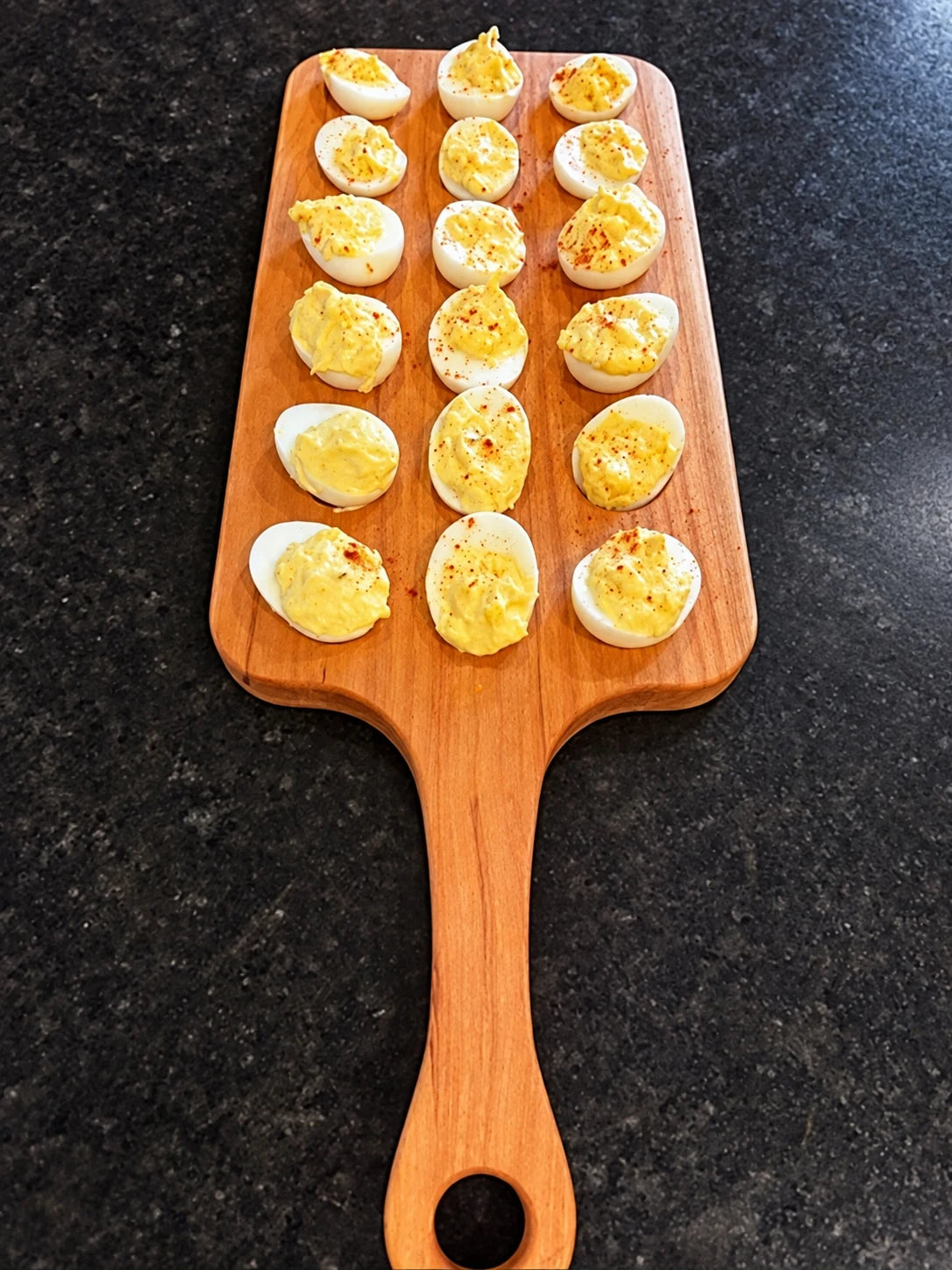 Handcrafted wooden serving paddle