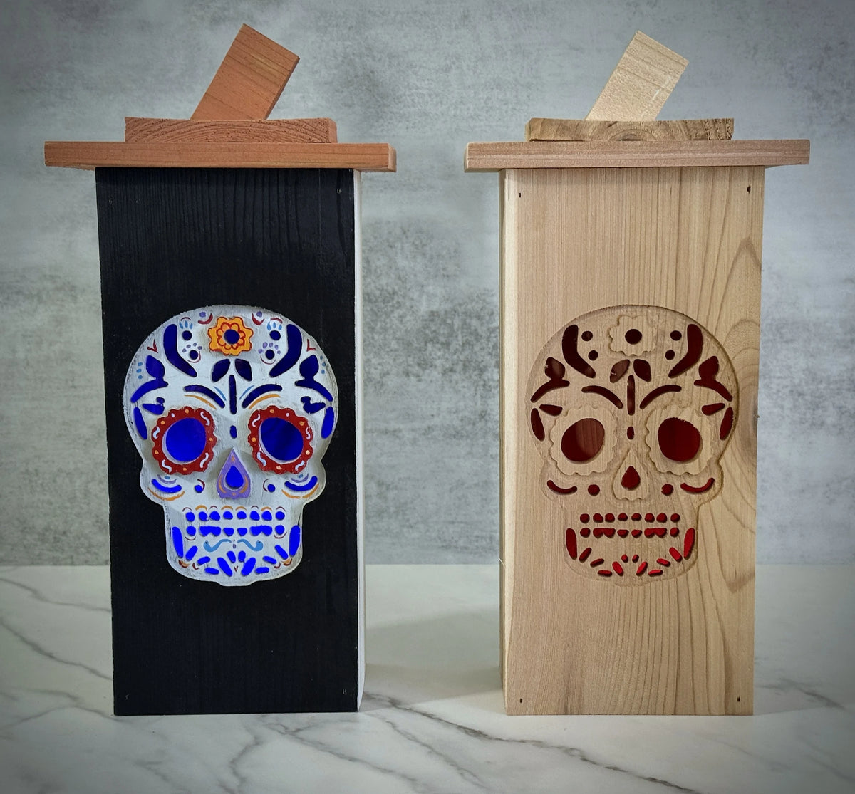Handcrafted seasonal wooden lantern