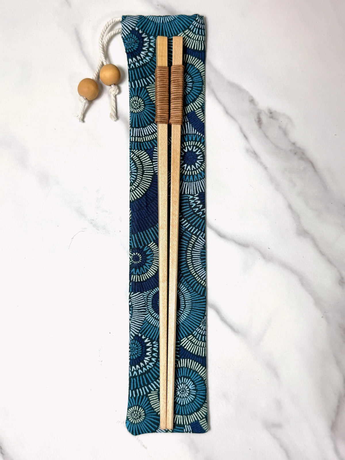 Handcrafted wooden chopsticks and ornaments