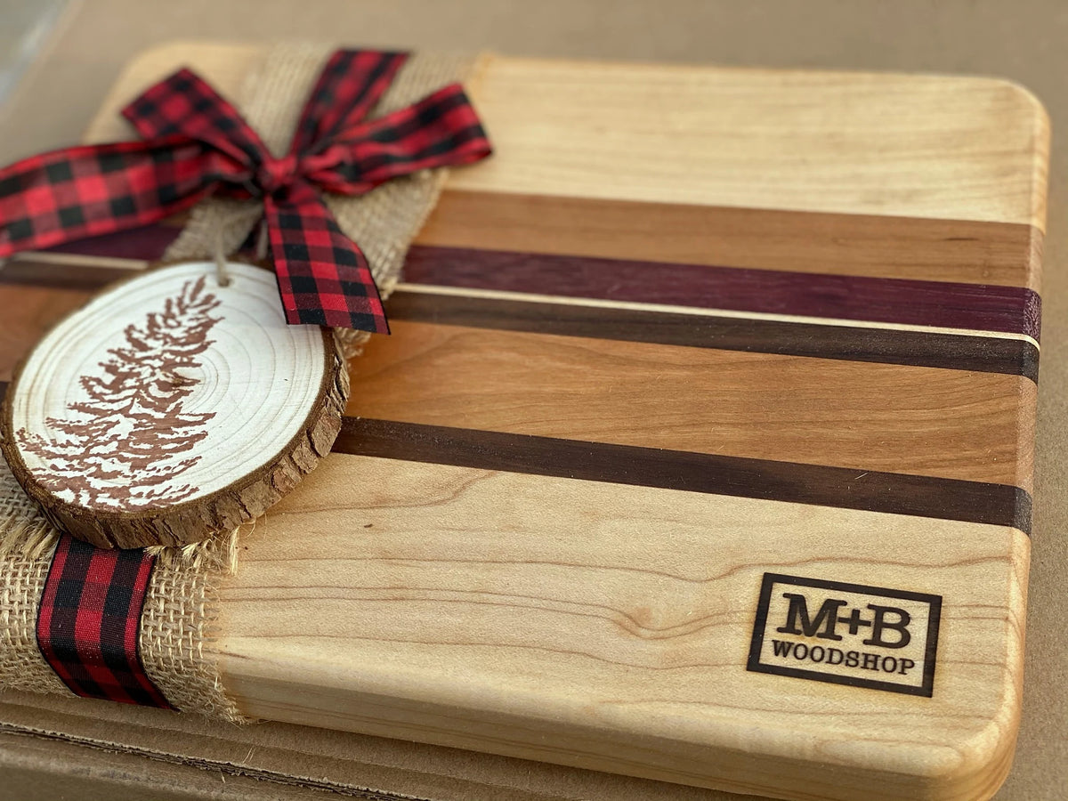 Handcrafted holiday gift boards
