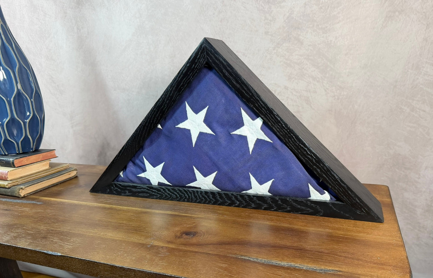 Handcrafted Wooden Flag Display Case