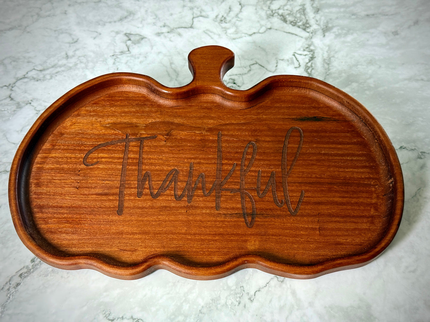 Thanksgiving Serving Dish Charcuterie | Engraved Long Squash Tray | Squash and Pumpkin Serving Platter