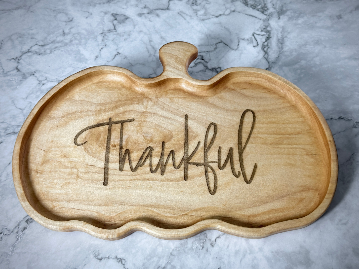 Thanksgiving Serving Dish Charcuterie | Engraved Long Squash Tray | Squash and Pumpkin Serving Platter