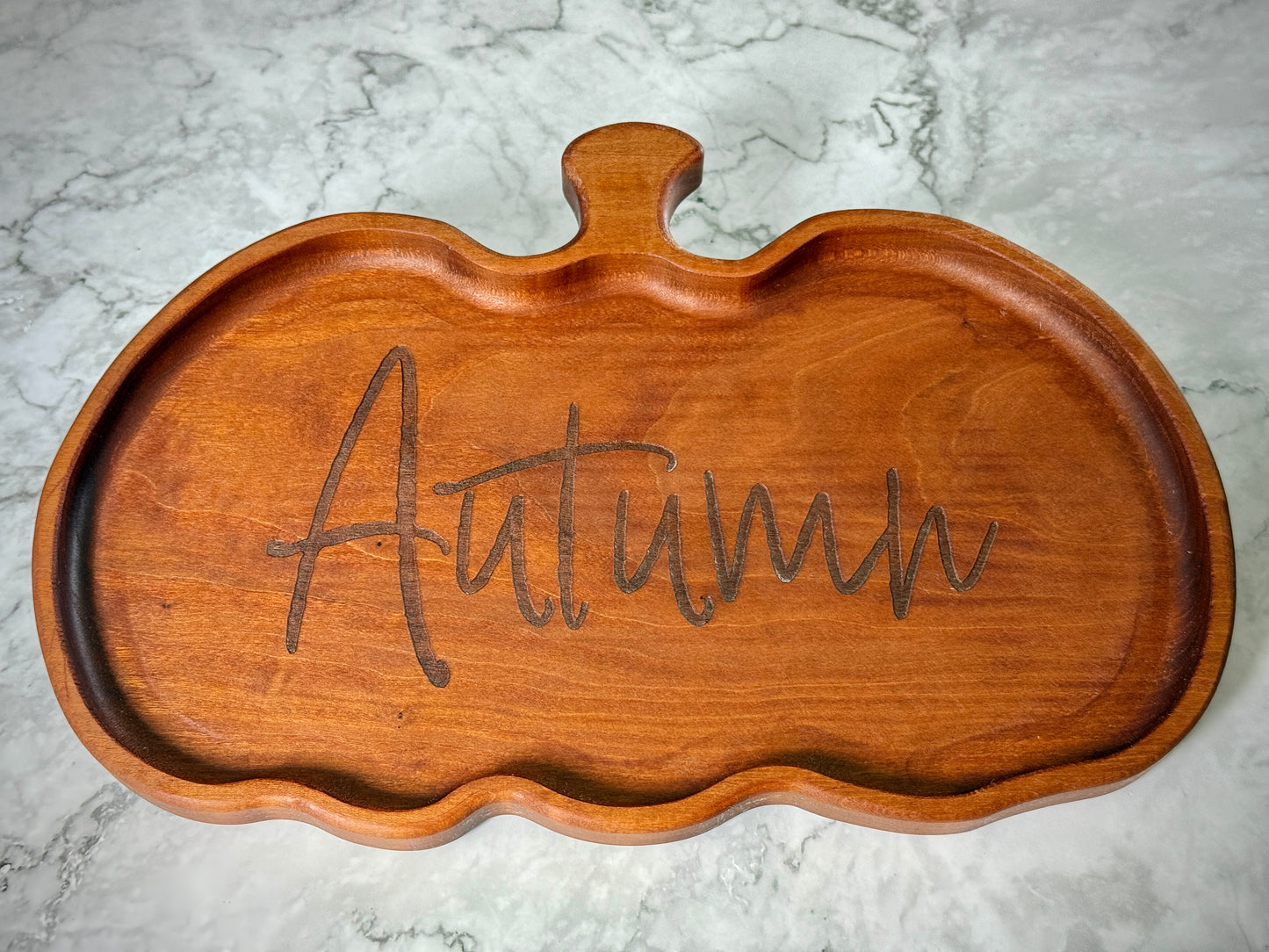 Thanksgiving Serving Dish Charcuterie | Engraved Long Squash Tray | Squash and Pumpkin Serving Platter