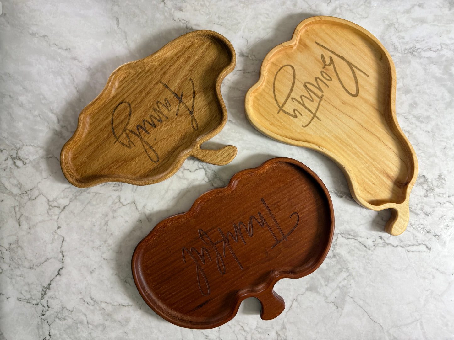 Thanksgiving Serving Dish Charcuterie | Engraved Long Squash Tray | Squash and Pumpkin Serving Platter